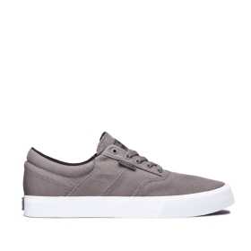 Tenis Bajos Supra COBALT Hombre Gris/Blancas (MX-45126)